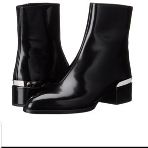 Vince Yasmin Metallic-Heel Ankle Boots